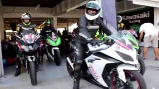 kawasaki racers at the Pirelli Cup 2016