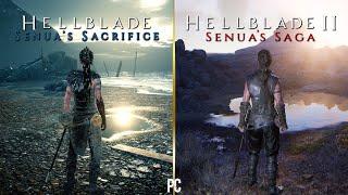 Hellblade PC vs Hellblade 2 PC | Graphics and Details Comparison