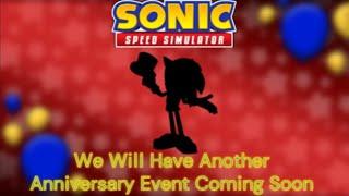 We Will Have Another Anniversary Event Coming Soon | Sonic Speed Simulator