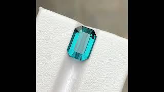 Flawless 3.20 CT Very Top Blue Indicolite Natural Tourmaline Gemstone from Afghanistan.