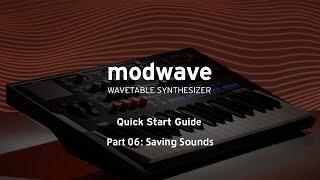 [English] modwave Video Manual Part 6: Saving Sounds (TURN on CC)