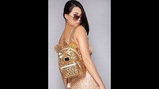 Loungefly X LASR Exclusive Disney Yellow Gold Sequin Minnie Mini Backpack