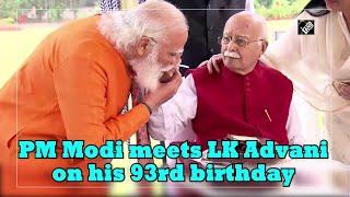 PM Modi meets LK Advani on his 93rd birthday