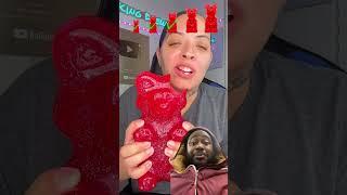 Lil Raheezy Reacts Gummy Bear Challenge: Tiny Gummy vs. Bear  #lilraheezy #raheezy #lilraheezyreacts