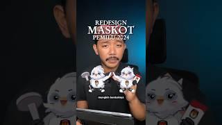 GIMANA JADINYA? REDESIGN MASKOT PEMILU 2024??? #design #pemilu2024 #maskot #jalakbali #viral