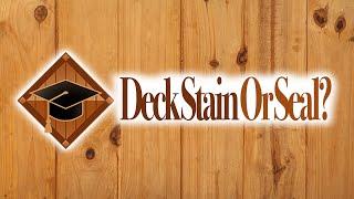 Deck Stain Or Seal