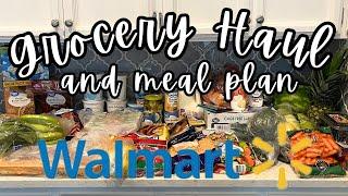 Weekly Walmart Budget Grocery Haul and Meal Plan