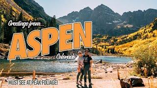 ONE DAY in Aspen Colorado - PEAK FALL FOLIAGE | Travel Vlog