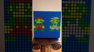 Mario and Luigi Rubik’s Cube | Super Mario Bros Rubik’s Cube mosaic #shorts #rubikscubemosaic #smb1