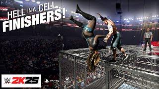 WWE 2K25 All HELL IN A CELL Finishers!!