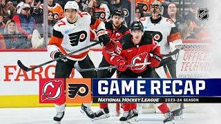 Devils @ Flyers 4/13 | NHL Highlights 2024