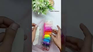 Unboxing Foam 12 Color Clay || Super soft & Bouncy Clay  #shorts #youtubeshorts #viral