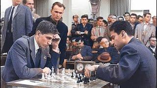 Bobby Fischer VS Mikhail Tal , Tournament Candidate's, Netherland 1962 , #trending #chess #IQ️