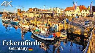 Eckernförde -4K Walking Tour of Historical Port City of Germany - A Charming Coastal Town