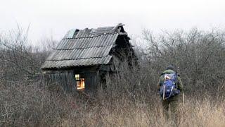 Restoring an Abandoned Cabin in the Wilderness | Solo Overnight Adventure