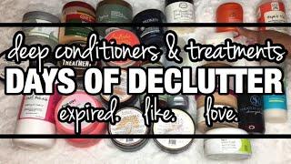 DECLUTTER...STASH of DEEP CONDITIONERS & TREATMENTS | HIGH POROSITY Natural Hair | MelissaQ