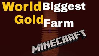 World biggest Gold fram 310+ Gold Block Perhour Minecraft