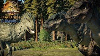 BIG EATIE AND LITTLE EATIE VS INDOMINUS REX (Round 2) | Jurassic World Evolution 2