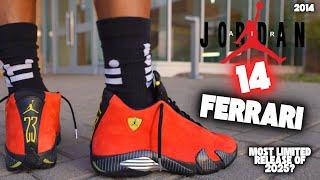 THIS MIGHT BE THE TOUGHEST RETRO TO GET YOUR HANDS ON THIS YEAR HERE'S WHY! JORDAN 14 FERRARI 2014