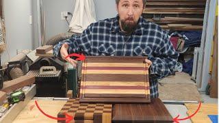 Making Juice Grooves and Hand Holds for Cutting Boards