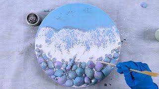 Art Australia | Resin Ocean Tutorials | Beach Wall Decor #shorts