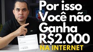 É por isso que você não ganha R$2.000,00 por mês pela internet ainda! Shopify Shopee Mercado Livre