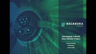 Bacanora Lithium - Corporate Update - 6 October 2020