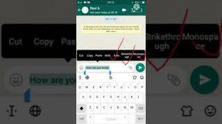 HOW TO BOLD TEXT IN WHATSAPP||WHATSAPP HACK TIP AND TRICK #shorts#ytshorts