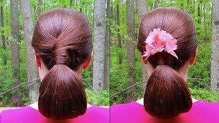 Relaxing Chignon Hairstyle Tutorial for Long Hair  Natural Forest Sounds