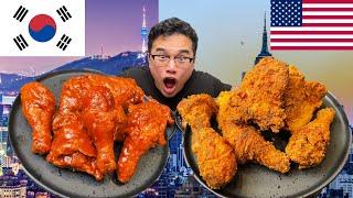 KOREAN Fried Chicken vs AMERICAN Southern Style Fried Chicken