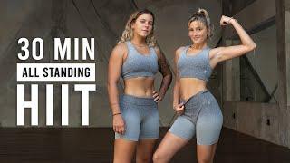 30 MIN ALL STANDING HIIT Workout (No Equipment, Home Workout)