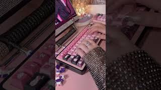 The Most Thocky Creamy Keyboard TYPING BLACKPINK Mjong67 Aluminum Mechanical Keyboard #asmr