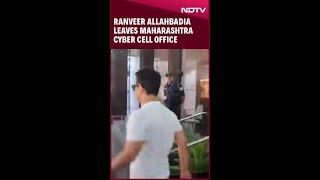 Ranveer Allahbadia Leaves Maharashtra Cyber Cell Office After Recording His Statement