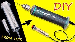 HOW TO MAKE super battery drill with a SYRINGE