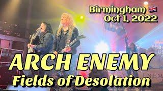 Arch Enemy - Fields of Desolation @o2 Academy, Birmingham, UK  October 1, 2022 LIVE HDR 4K