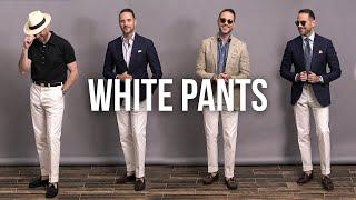 How To Style White Pants | Men's Summer Outfit Ideas