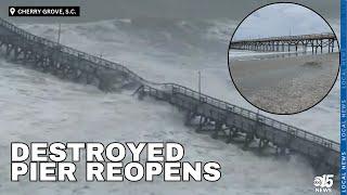 Cherry Grove Pier reopens after being destroyed by Hurricane Ian in 2022