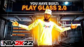 NEW "PLAY GLASS 2.0" BUILD is INSANE on NBA 2K22! ALL NEW & IMPROVED PLAYMAKING GLASS CLEANER BUILD!