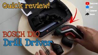 Quick review | BOSCH IXO CORDLESS Screwdriver  @LeonSilvaVlog