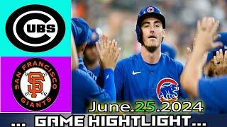 San Francisco Giants Vs. Chicago Cubs (06/24/24) Game Highlights | MLB Season 2024