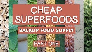 Cheap Superfoods List Part One, For Emergency Backstock