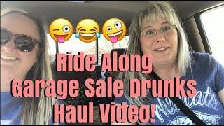 3 Neighborhood Garage Sales Ride Along / Garage Sale Drunks / Big Haul Video