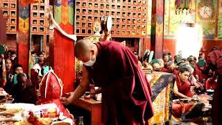 Tsog Puja in Namkha Khyung Dzong monastery by black Vajra Yogini  (Throema Nagmo ) 9.may.2022.