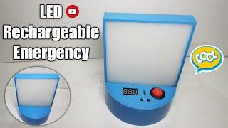 How to Make a Rechargeable Emergency LED Light | DIY Emergency LED Flashlight