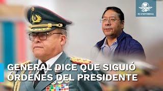 Detienen al general que encabezó fallido intento de golpe en Bolivia