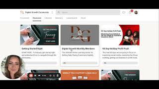 Digital Growth Community Platform Walkthrough: Training, Community & Automation