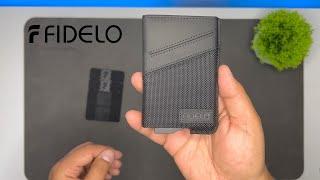 Fidelo Minimalist Wallets Card Wallet - Hybrid RFID Wallets for Men Slim Wallet.