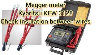 MEGGER meter kyoritsu KEW 3128: CHECK 33kV HT CABLE's insulation