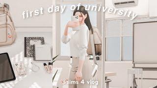 first day of uni  grwm, what's in my bag, orientation day! | siera's uni diaries — the sims 4