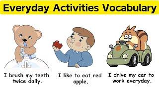 Everyday Activities Vocabulary | Fun Learning Daily Use English Sentences